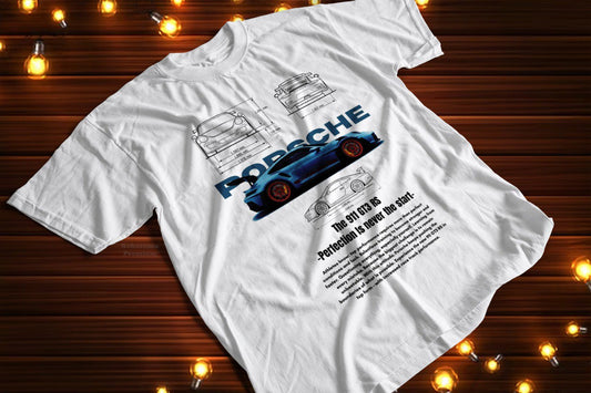 PLAYERA PORSCHE AZUL