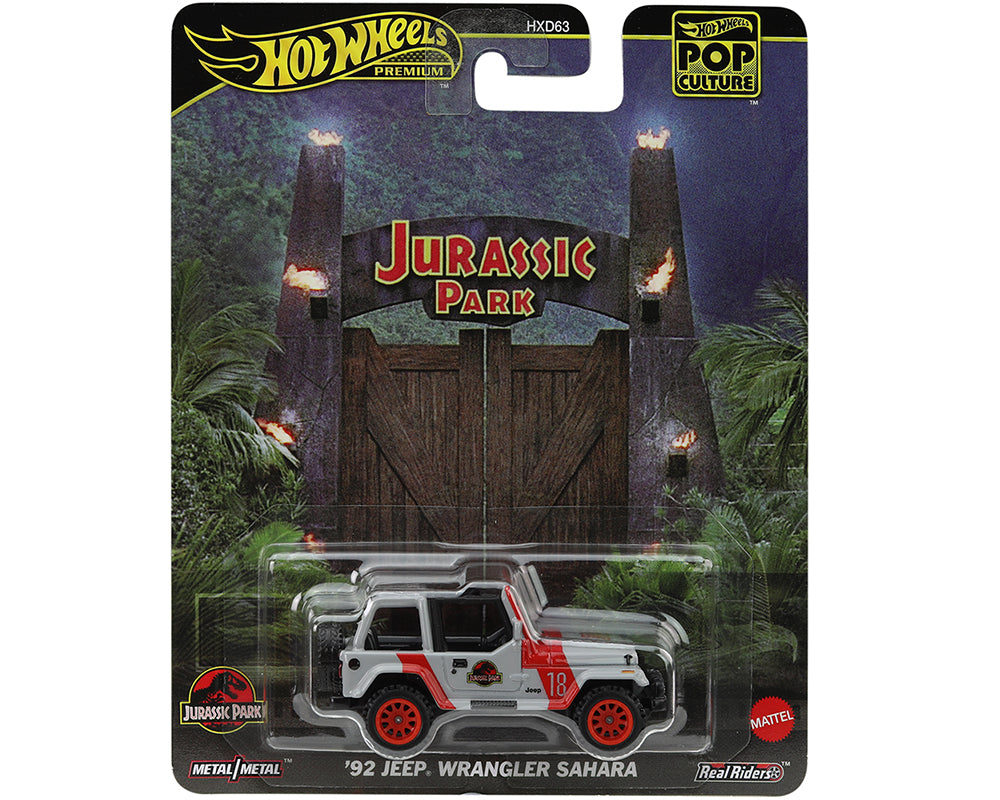 Hot Wheels 1:64 Pop Culture K Case 2025 – Jeep Wrangler Sahara de Jurassic Park 1992